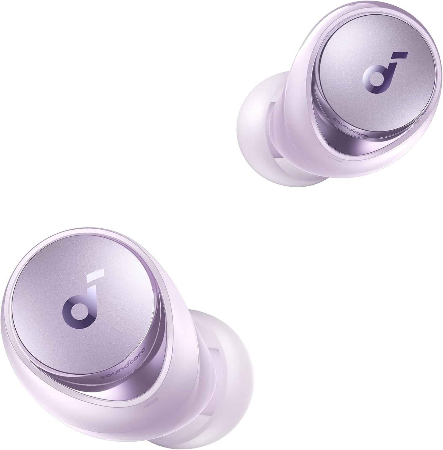 Soundcore by Anker Space A40 Auto-Adjustable Active Noise Cancelling Wireless Earbuds, Reduce Noise by Up to 98%, 50H Playtime, Comfortable Fit, App Customization, Wireless Charge (White)