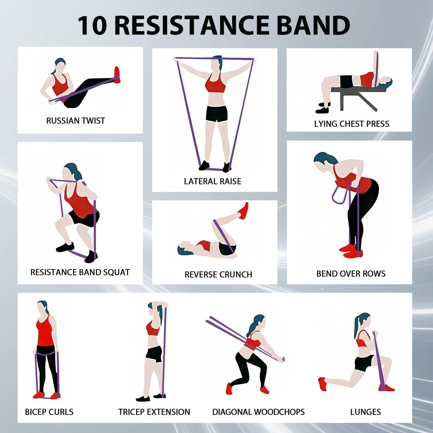 LEEKEY Pull Up Assistance Bands,Muit Levels Resistance Bands for Senior/Adults,Exercise Bands with Door Anchor, Strength Bands for Fitness Training, Physical Therapy,Home Gym Workouts