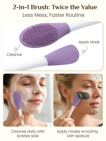Rena Chris Gua Sha and Face Roller Set: Anti-Breakage Jade Roller for Long-Lasting Use, Jawline Sculpting and Puffiness Reducing, Gua Sha Facial Tools for Self Care Gift (Green)