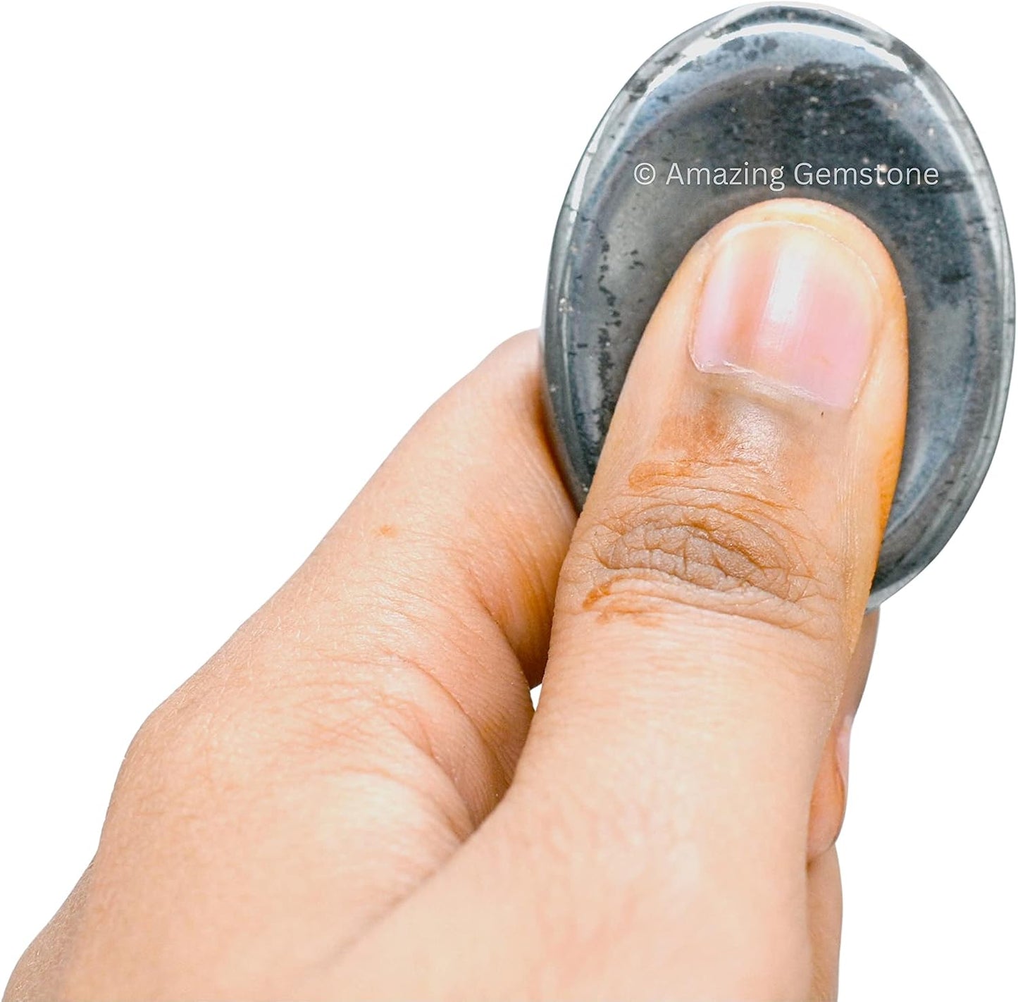 Amazing Gemstone Labradorite Thumb Worry Stone, Anxiety Stone, Healing Crystals - Piedra Crystal Fidget for Gift, Meditation, Calming, Relaxation, Stress Relief - Colors B