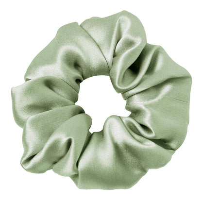 LILYSILK Silk Hair Scrunchies / Ties for Frizz & Breakage Prevention, 100% Mulberry, No Damage, Elastic ponytail Holders, 1Pc, Coffee - Colors A
