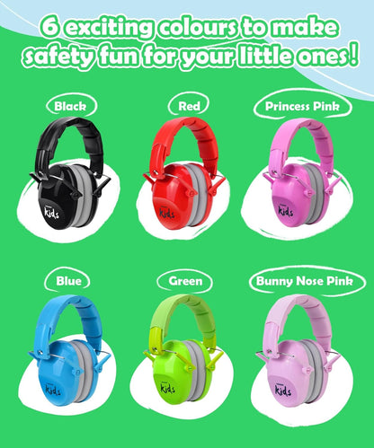 PROHEAR 032 Kids Ear Protection – Ear Muffs for Noise Reduction, 25NRR Noise Cancelling Headphones for Kids,Toddlers, Autism, Sensory Use, Hearing Protection – Orange