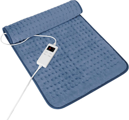 Heating Pad for Period Cramps, Heating Pad for Back/Neck/Shoulder Muscle Pain, 6 Heating & 4 Timer Setting, Auto Shut Off, Dry/Moist Heat & Machine Washable, Birthday Christma s Gifts for Women Mom