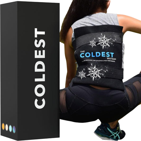 Coldest Ice Pack for Back Pain Relief - All Body Multipurpose Ice Pack for Lower Back Pain, Swelling, Bruises, Surgery, Cramps - Hot & Cold Therapy - Reusable & Adjustable Gel (Large)