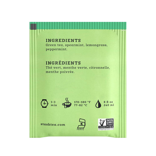 STASH Moroccan Mint Green Tea, 100 Bags Bulk Pack, Caffeinated