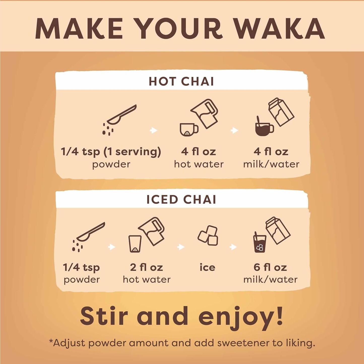 Waka Chai Powder Concentrated Mix, Unsweetened and Unflavored, 4.5 oz | Up to 195 Drinks, Sugar-Free, Authentic Masala Spices and Pure Black Tea Powder