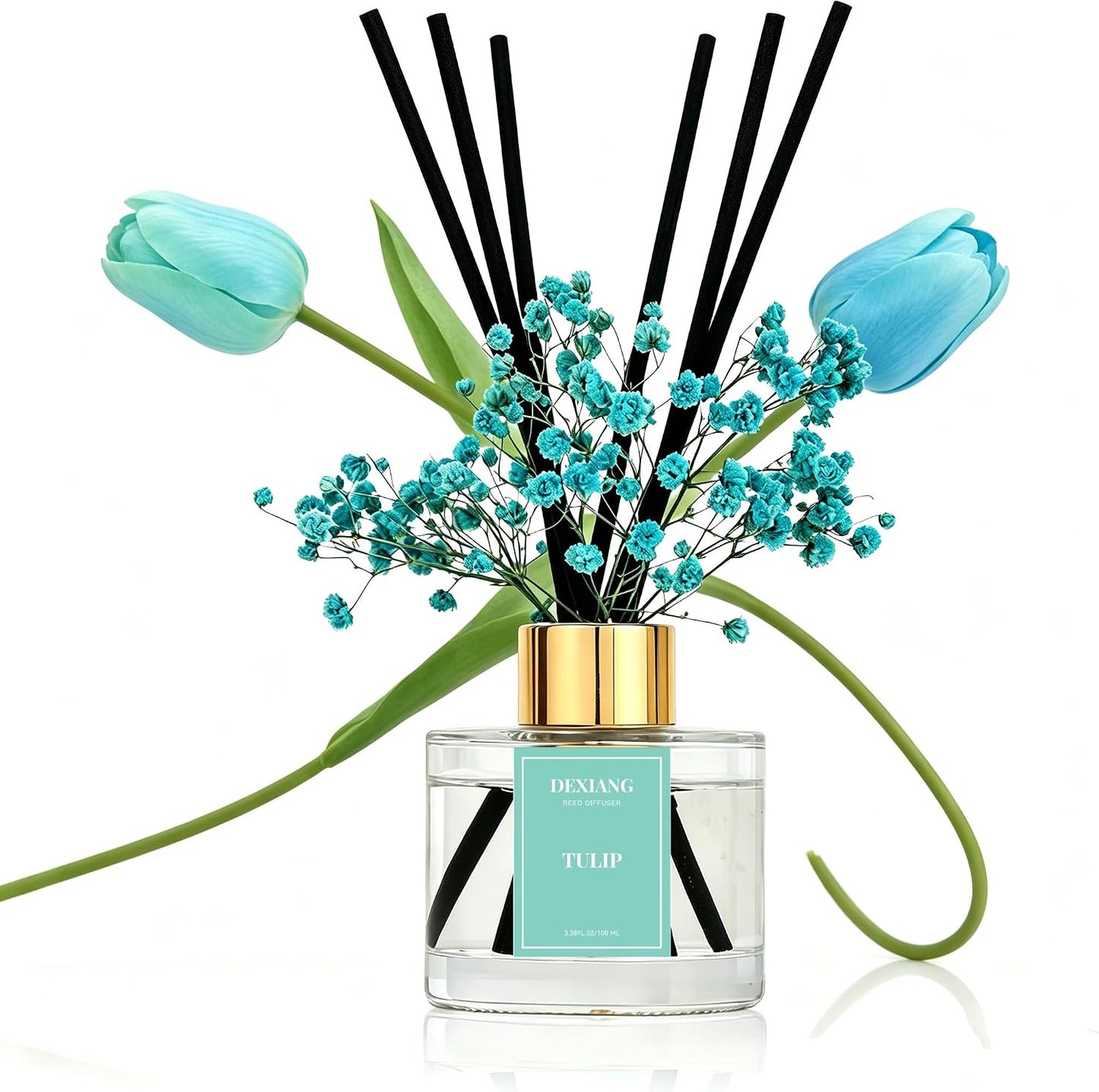 Reed Diffuser Set, Coconut 3.38 fl oz Oil Home Fragrance Bathroom Decor