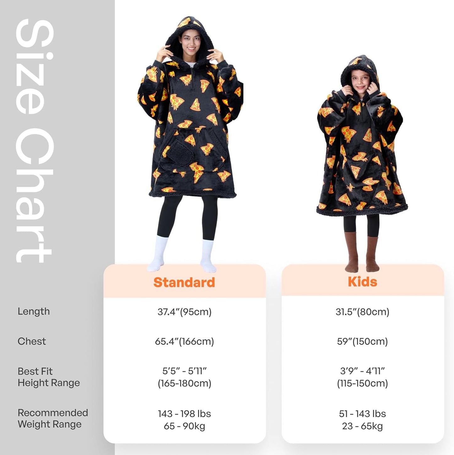 Giggling Getup Wearable Blanket Hoodie for Adults Gifts for Teen Girls Sister Women Sherpa Fleece Printed Hooded Blanket Sweatshirt Warm Cozy with Pocket & Sleeves Beige Cat