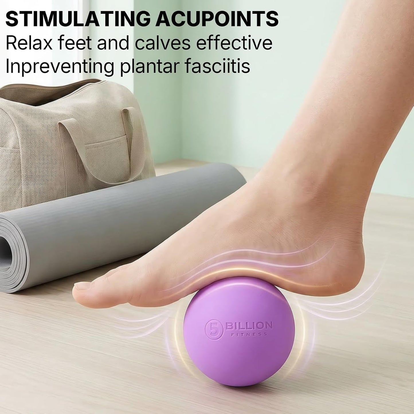 Massage Lacrosse Balls for Myofascial Release, Peanut Massage Ball, Mobility Ball for Physical Therapy - Deep Tissue Massage Tool for Trigger Point Therapy, Muscle Relaxer,Yoga Therapy