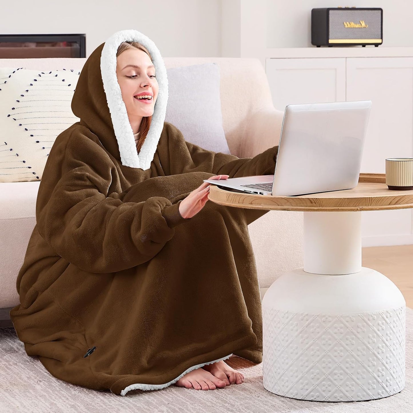 yescool Wearable Blanket Hoodie as Christmas Birthday Gifts for Women Mom - Colors B
