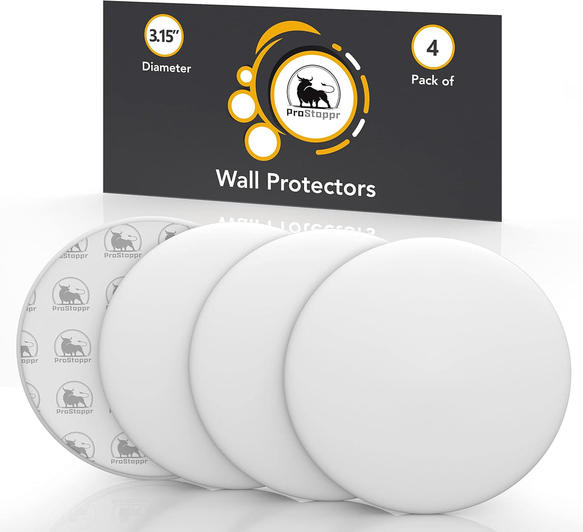 ProStoppr® Door Stoppers - Large 3.15" - Strong Adhesive Backing