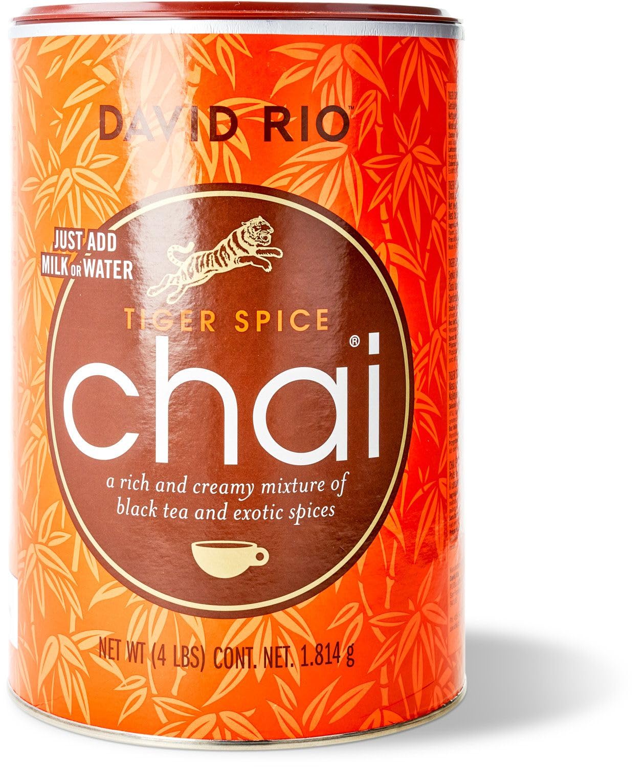 Orca Spice Reduced Calorie Chai Tea Latte Mix, 11.9 Oz, Black Tea, Organic Spices, Sugar Free, Dairy Free, Serve Hot or Cold, Just Add Water or Milk, 18 Servings
