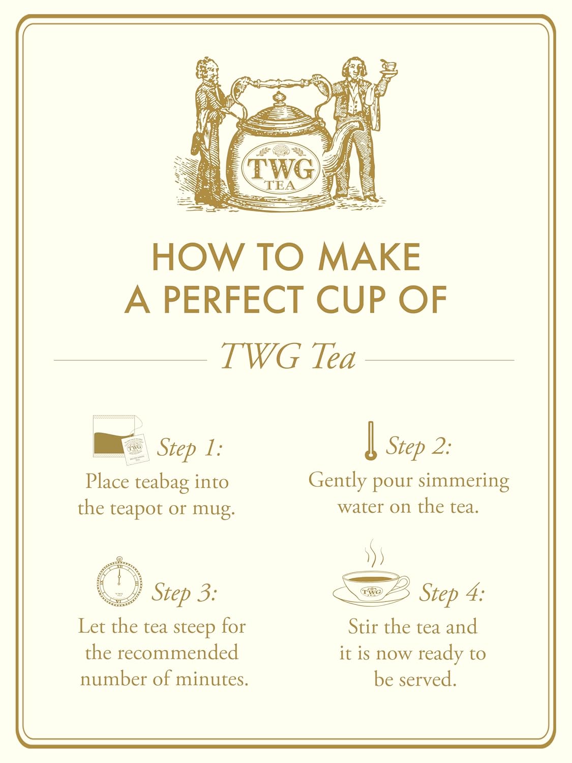 TWG Tea | English Breakfast Tea | Black Tea | Floral Undertones | 15 Hand Sewn Cotton Teabags | Gift Set