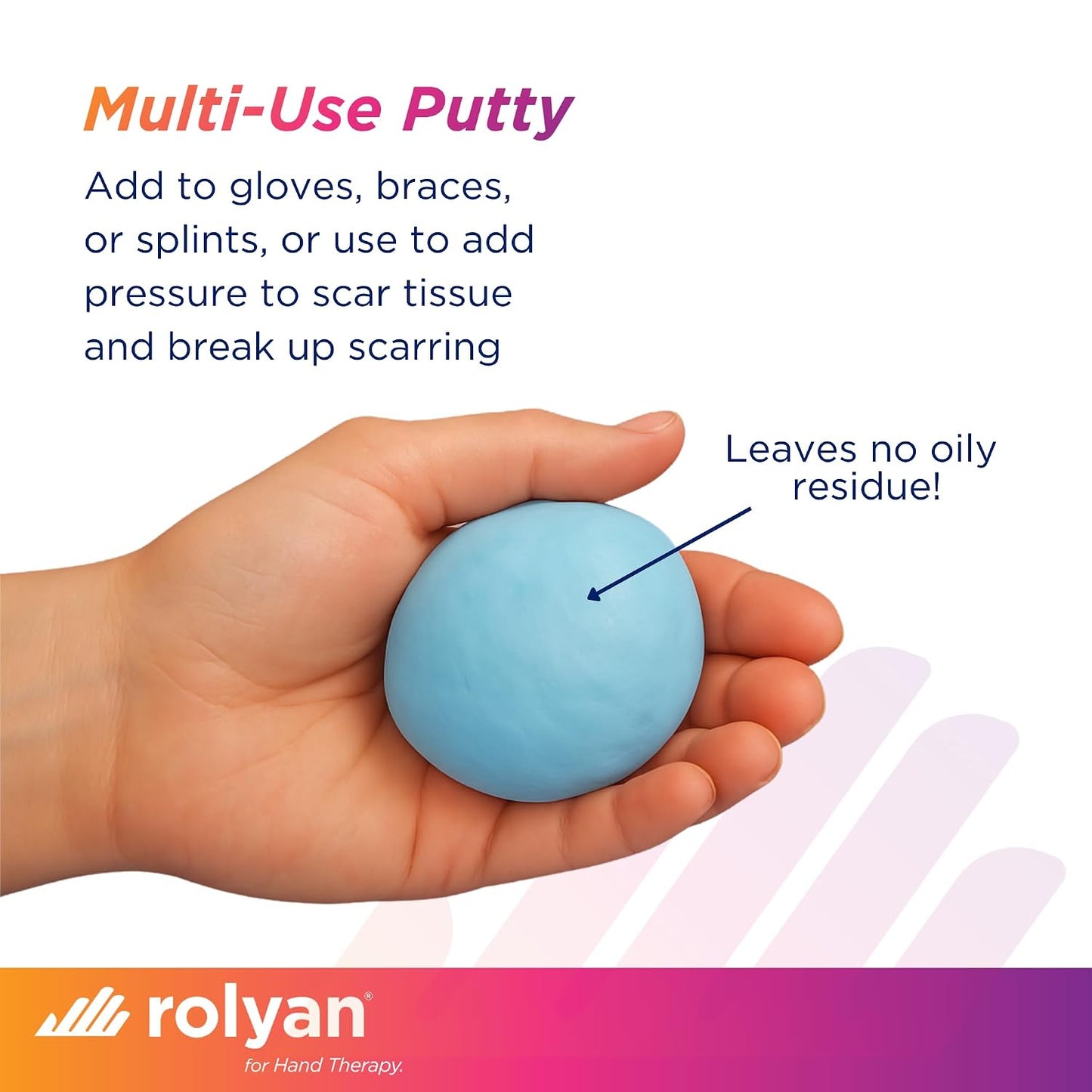 Rolyan 50/50 Mix Elastomer Putty, 8.47 oz, Non-Latex, Occupational Therapy Putty for Custom Splints, Adaptive Grips, Reduce Scar Appearance, Pliable, Hand Therapy, Dishwasher Safe