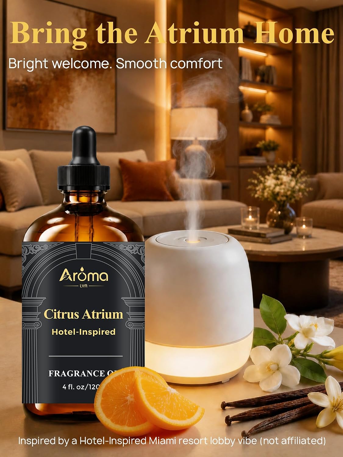 Ocean Breeze Lobby Fragrance Oil, Hotel-Inspired Coastal Resort Scent, Diffuser Oil for Home Diffusers and Crafting