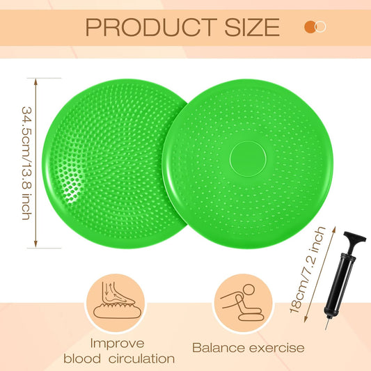 Amylove 6 Pcs Wiggle Seat Inflated Wobble Cushion for Sensory Kid 13 Inch Balance Disc Kids Flexible Seating Exercise Sensory Pad Chair Cushion for Classroom Office School (Bright)