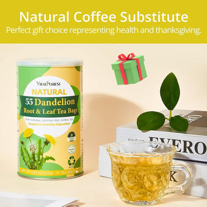 60 Lemon Balm Tea Bags - VitalForest Dried Lemon Balm Leaves Tea -1.5g/Bags, Calming Herb, Stress Relief & Sleep Support, Non-GMO, Caffeine-Free