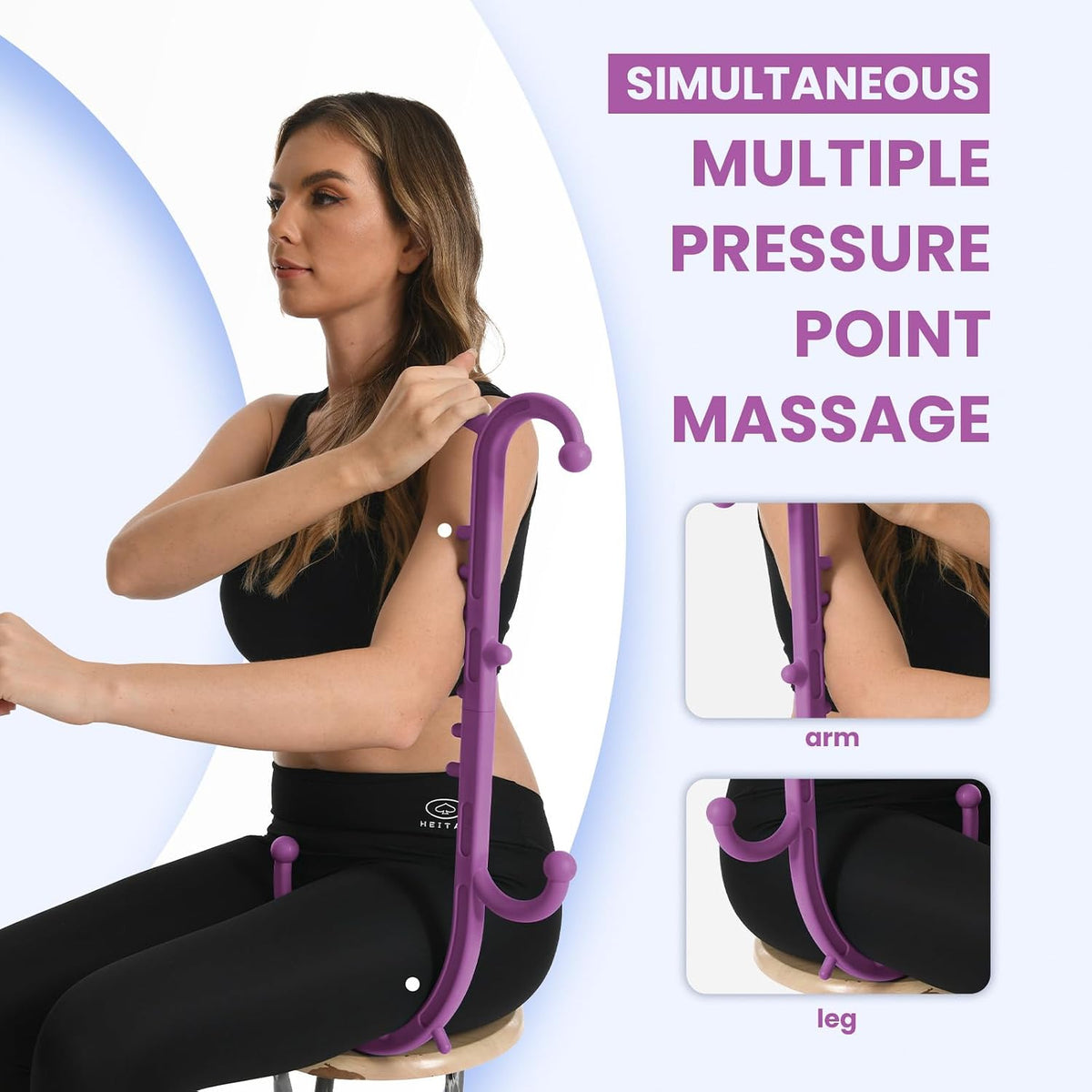 Ranarose Deep Tissue Back & Neck Massager for Body Muscle Pain Relief
