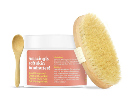 ASUTRA Dead Sea Salt Essential Oil Body Scrub Exfoliator (16 Ounce)