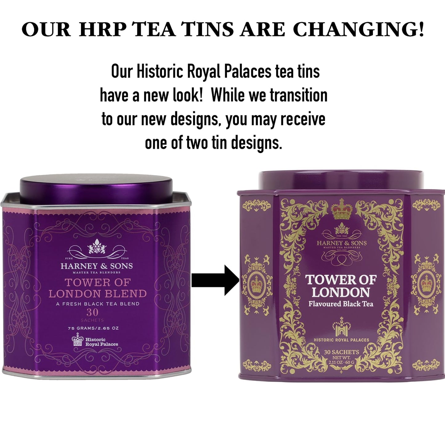 Harney & Sons Victorian London Fog Tea, Black & Oolong Tea with Vanilla, Citrus & Lavender, 30 Sachets