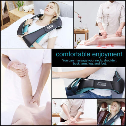 Mo Cuishle Women Men Gifts, Shiatsu Back Shoulder and Neck Massager with Heat, Electric Deep Tissue 4D Kneading Massage, Best Gifts for Mom Dad Wife Husband her Him, Christmas, Birthday (NOT Cordless)