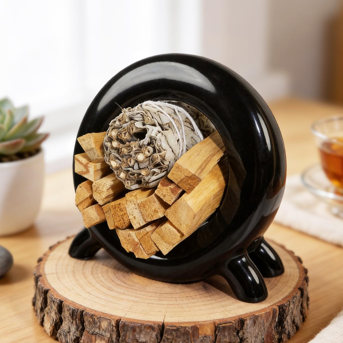 Wooden Palo Santo Holder-Incense Storage Ideal for Palo Santo Sticks& Sage