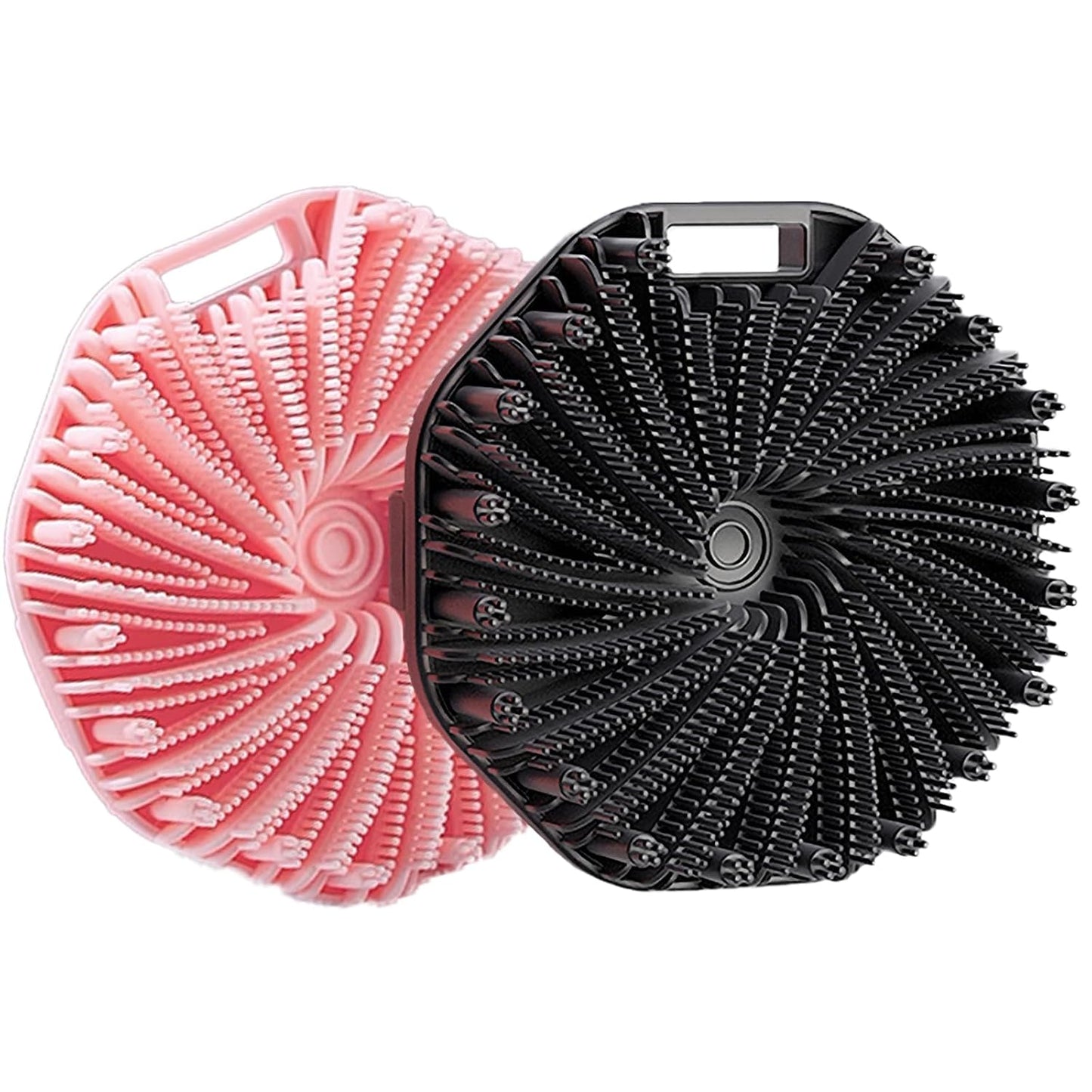 Silicone Body Scrubber – Dual-Sided Silicone Loofah for Shower, Set of 2 Soft Exfoliating Body Bath Shower Scrubber Loofah Brush Easy-to-Clean for Sensitive Kids Women Men All Kinds of Skin