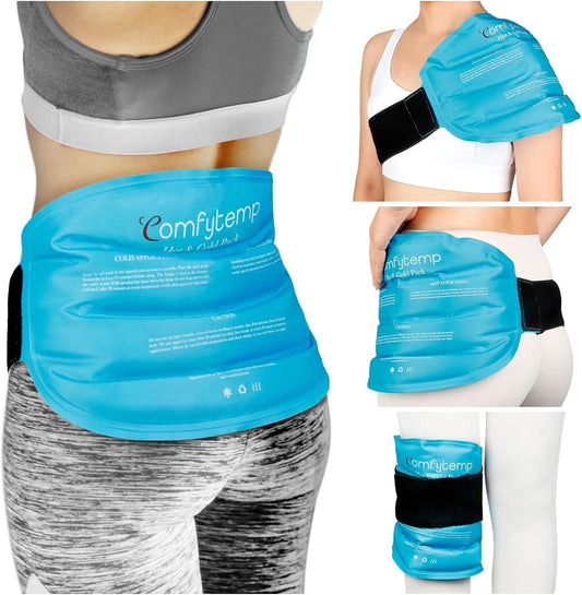 Comfytemp Large Ice Pack for Injuries Reusable Gel Back Pack Pain Relief