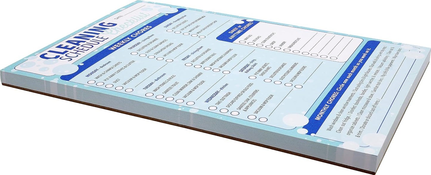 Cleaning Schedule Checklist Note Pad (60 sheets)