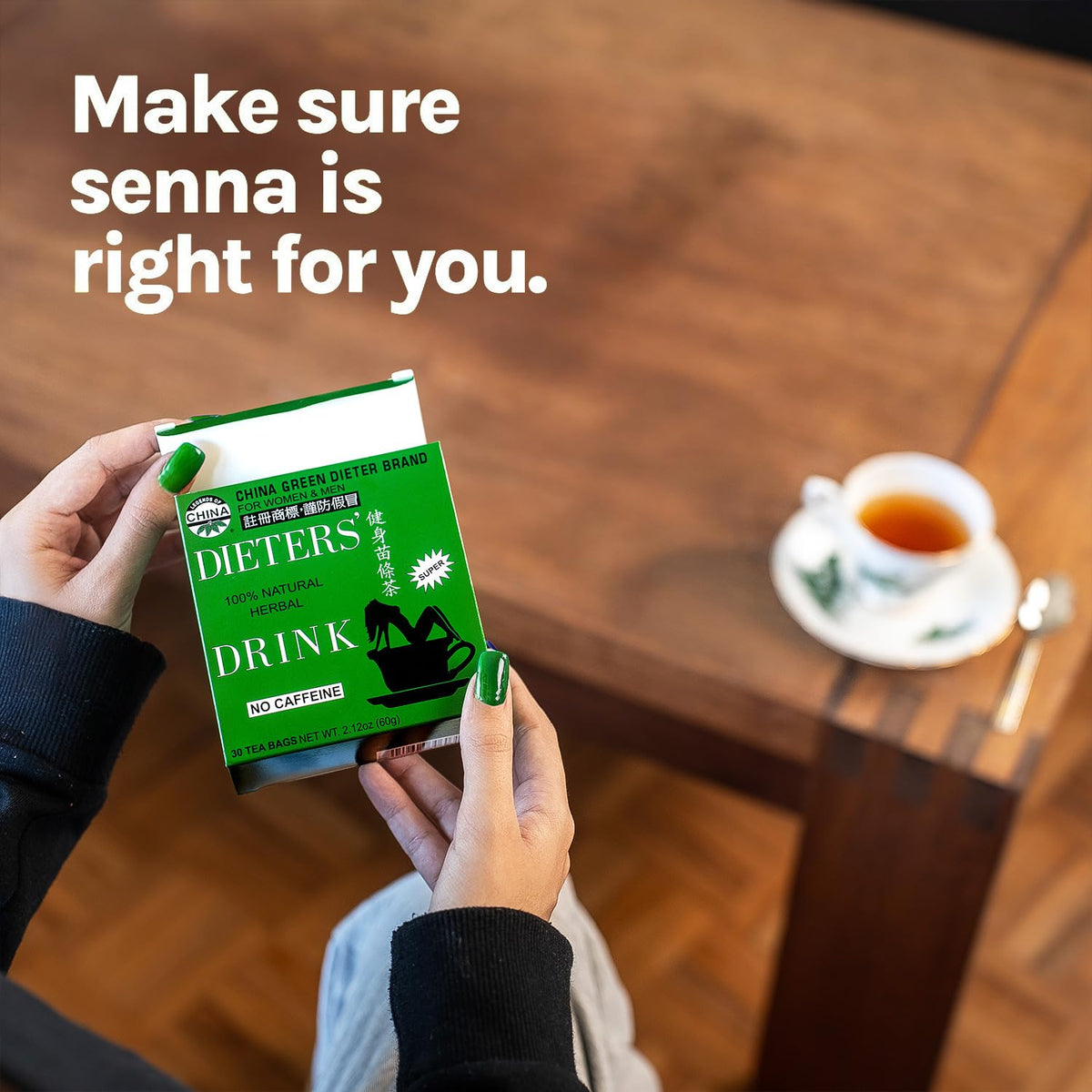 Uncle Lee's Senna Tea 2-Pack, Green Dieter's Drink, 30 Count Ea