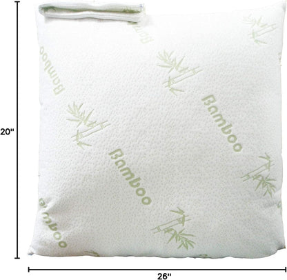 Cloud-Like Pillow Protectors with Zipper Standard Size - Breathable Cooling Pillow Covers for Hot Sleeprers - 100% Resistant to Stains, Dust & Dirt (White 2-Pack)