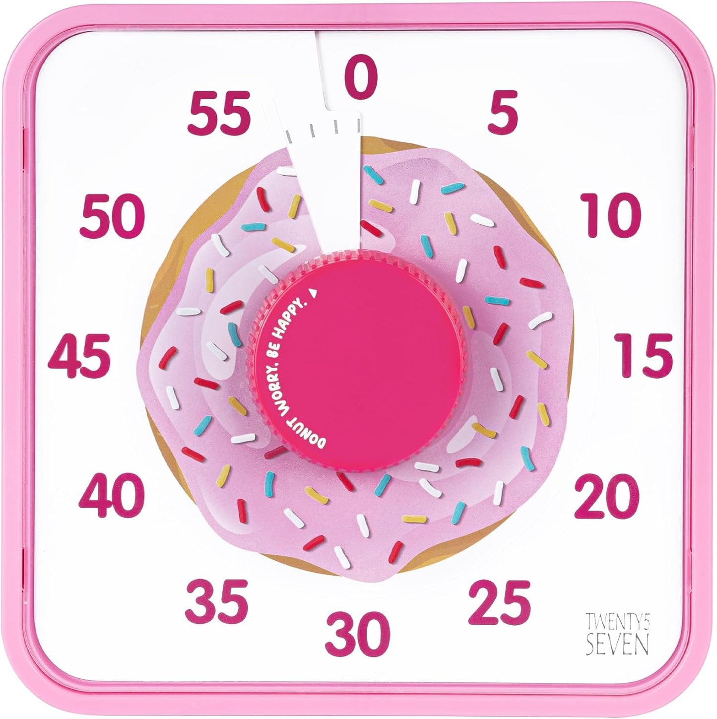 Visual Timer 7.5 inch; 60 Minute 1 Hour Countdown Timer for Kids Classroom Teaching Tool Home Office Meeting, Mechanical Countdown Clock for Exam Time Management Magnetic, Navy Blue with Colorful Disc