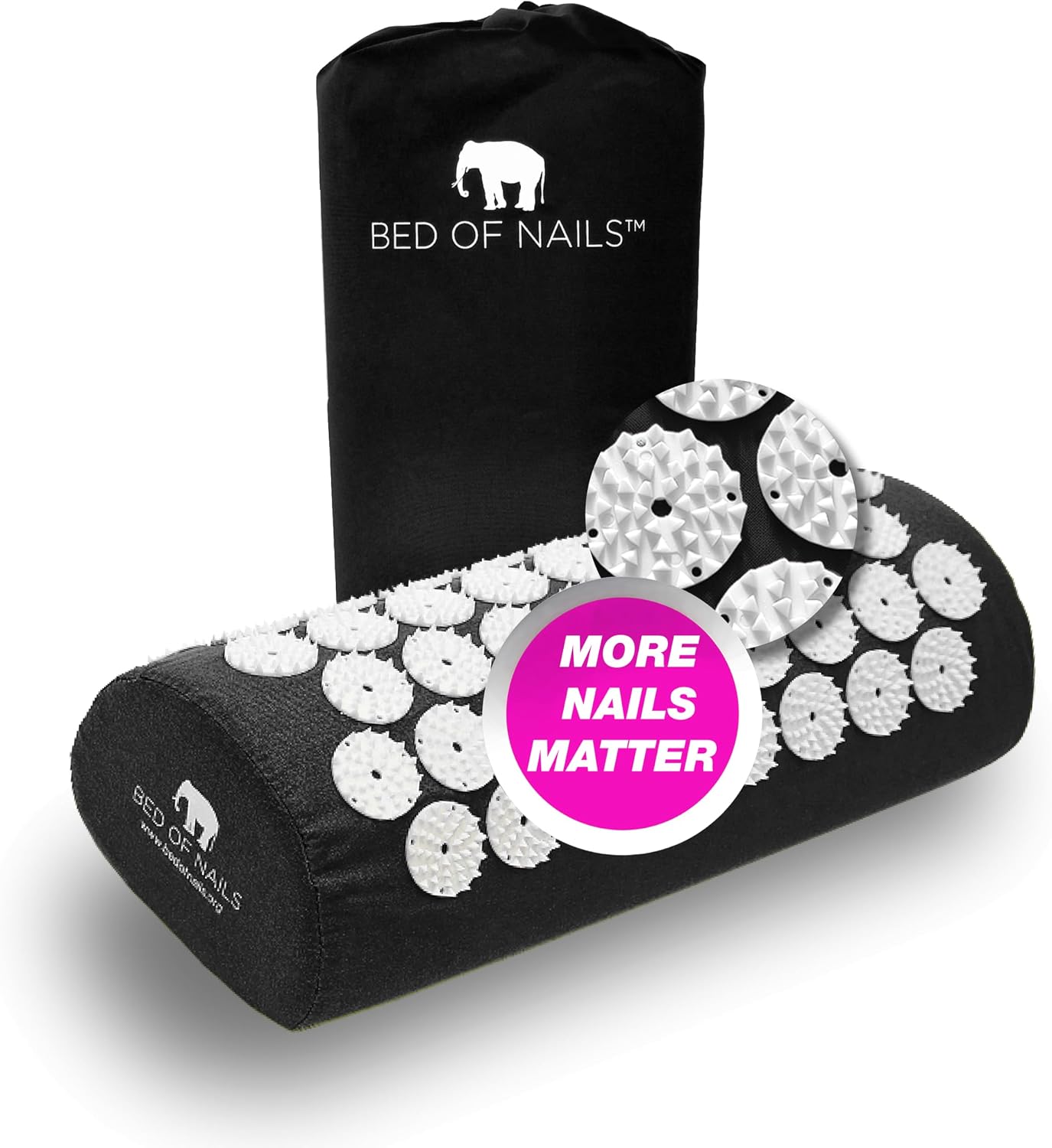 Bed of Nails Mat and Pillow Set – Original Bon Acupressure Design with 10962 Precision Nails, Mat: 28.5 x 16.5 x 1", Pillow: 14.5 x 6 x 4", Green