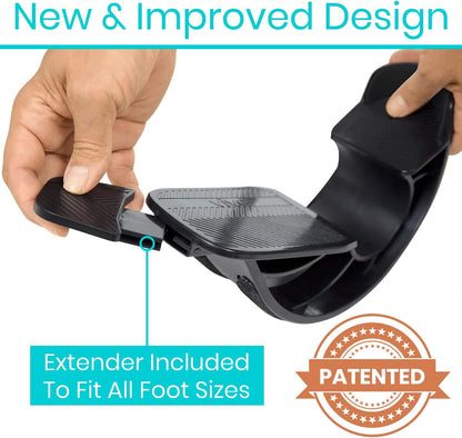 Vive Adjustable Calf Stretcher - Foot Rocker for Plantar Fasciitis - Achilles Tendon and Ankle Stretching Device - Calf Exerciser & Strengthener for Pain Relief & Prevention - Recovery Equipment