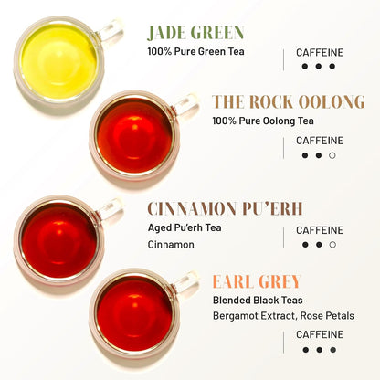 ChaYeah, Premium Tea Collection, 16 Whole Leaf Tea Bags, 8 Assorted Flavors