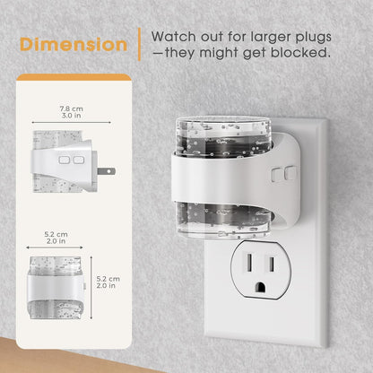 Briignite Night Light, Night Lights Plug into Wall, Soft White LED Nightlight for Kids, Adjustable Brightness 0-100LM, Dusk to Dawn Sensor, Soft Light for Bedroom, Hallway, Nursery, 2 Pack