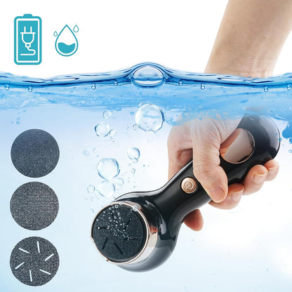 Callus Remover for Feet, Nicebirdie Electric Foot File Callus Removers Rechargeable Waterproof Pedicure Tools Foot Scrubber Shaver Feet Care Tool for Cracked Heels Dead Skin （Green）