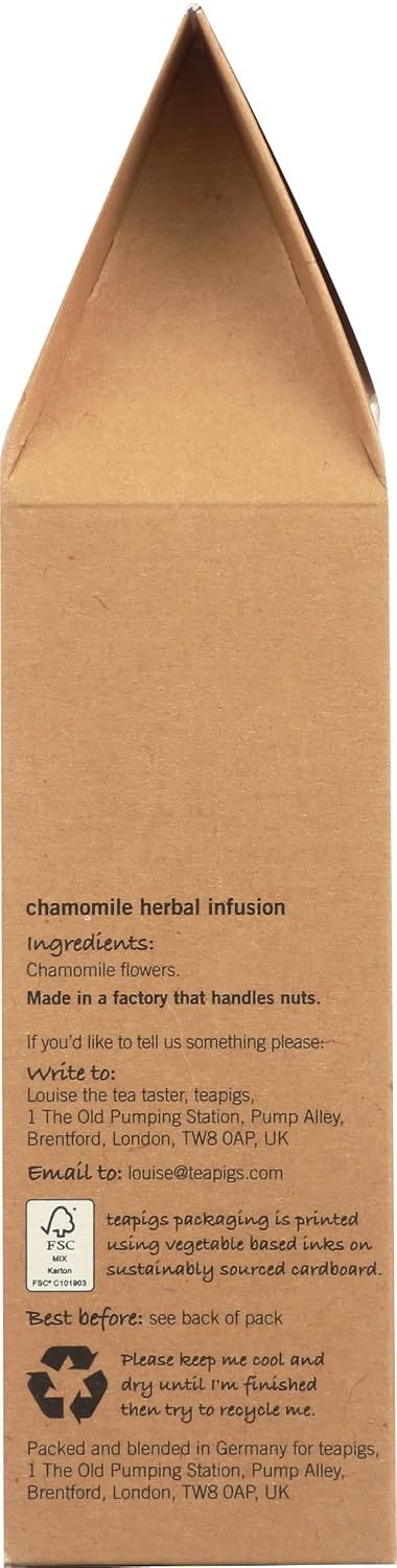 teapigs Chamomile Flowers Tea, 15 Count