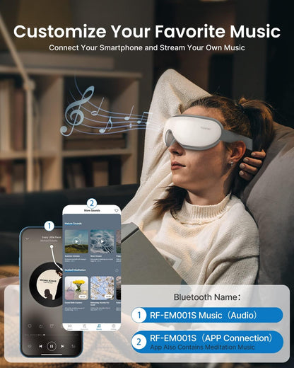 RENPHO Eyeris 1 Eye Massager with Heat, FSA Eligible HSA, Heated Eye Mask for Head Tension, Eye Strain & Screen Fatigue, Birthday Gifts for Men and Women