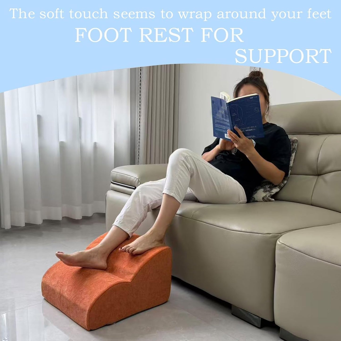 Foot Rest for Under Desk at Work.Multifunctional 3-Tier Foot Stool,with Washable Footrest.for Under Desk,Office Chair Gaming Chair & Sofa,Leg Elevation Pillow,Supports Posture -Dark Grey