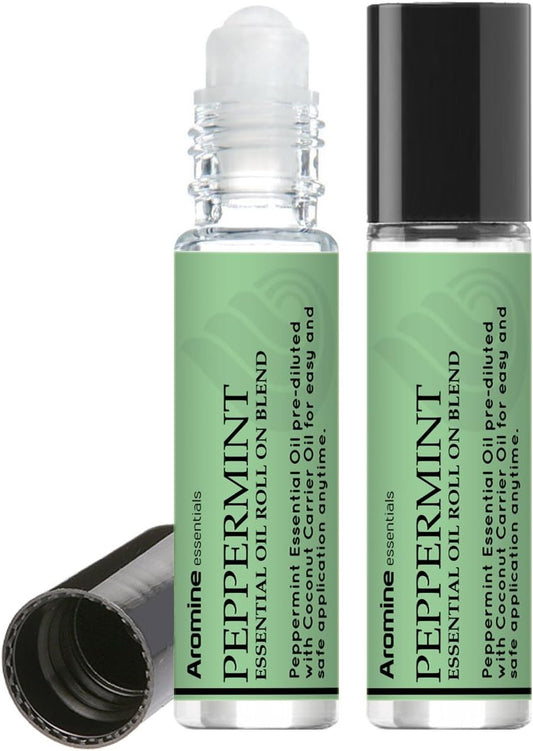 Lavender Essential Oil Roll On, Pre-Diluted 10ml (Pack of 2). Premium Quality, Therapeutic Grade Topical Ready Aromatherapy Oil
