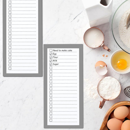 6 Pack Magnetic Notepads, Notepads Grocery List Magnet Pad for Fridge,Full Magnet Back Design Notepad for Grocery Lists, Shopping Lists, to-Do Lists(240 Sheets)