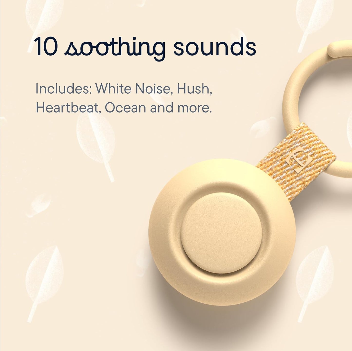 Hatch Go | Portable Sound Machine for Babies and Kids | Sleep Soother | 10 Soothing Sounds | White Noise | Shush | Travel | Registry Gift | Baby Shower | Clips on Stroller | Putty