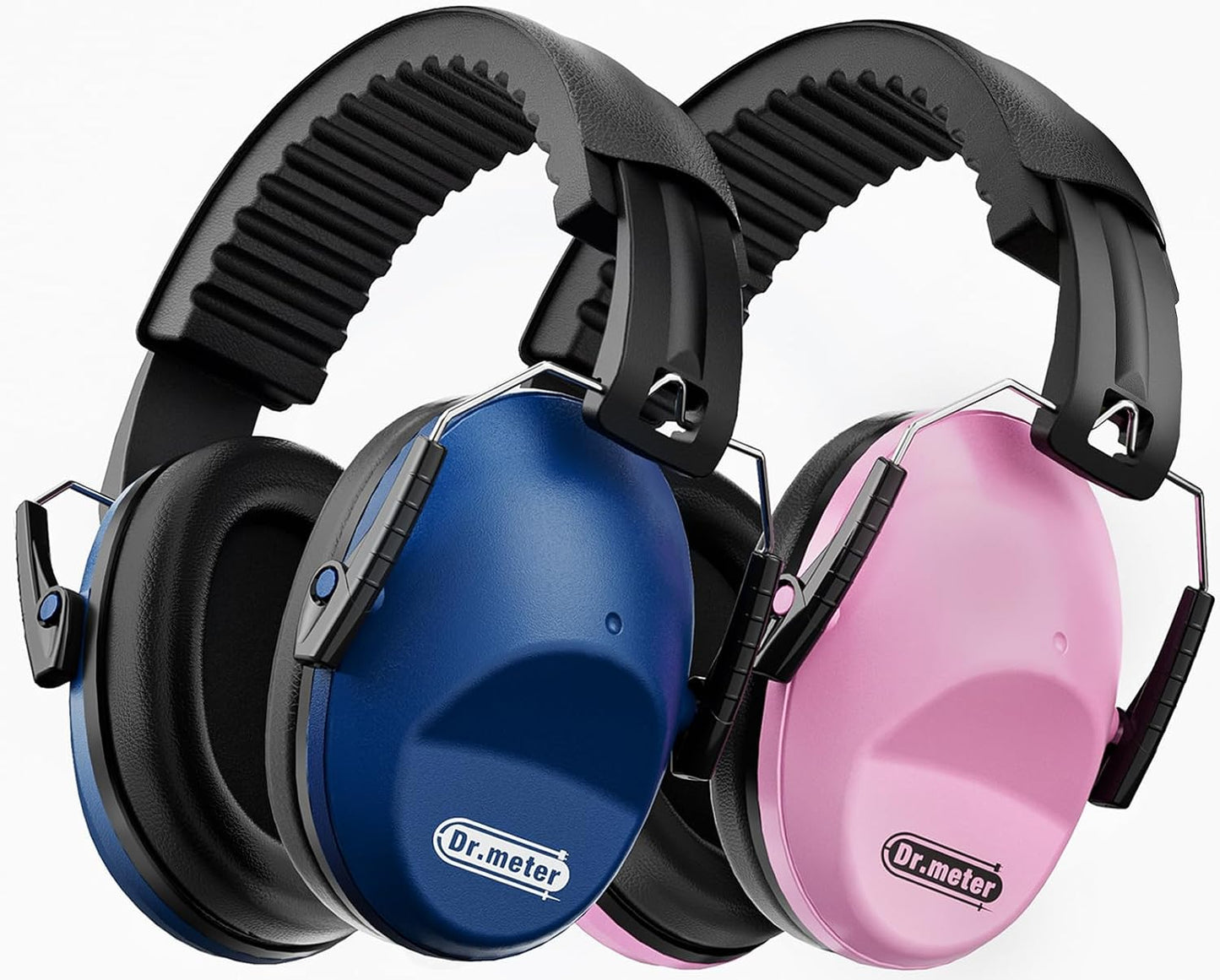 Dr.meter Ear Muffs for Noise Reduction: 27.4SNR Noise Cancelling Headphones for Kids Adults, EM100 Adjustable Hearing Protection Earmuffs for Monster Jam, Autism Sensory, Concerts, Fireworks- 3PACK