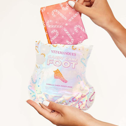 Vitamasques Foot Peeling Mask - 5 Pairs Professional Korean Exfoliating Foot Mask for Dry Cracked Feet & Callus Removal, Feet Peeling Masks that Remove Dead Skin for Soft Heels with AHA BHA PHA