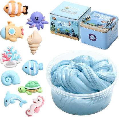 Special Supplies Sensory Therapy Putty for Kids and Adults with Cute Charms, Resistive Hand Exercise Stress Relief Therapy Putty (Farm)