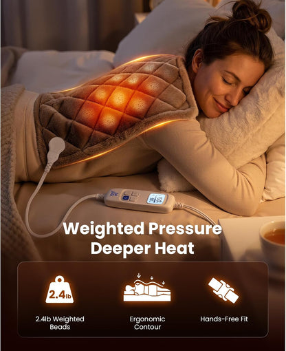 BOB AND BRAD TheraHeat Far Infrared Weighted Heating Pad for Back, Shoulder
