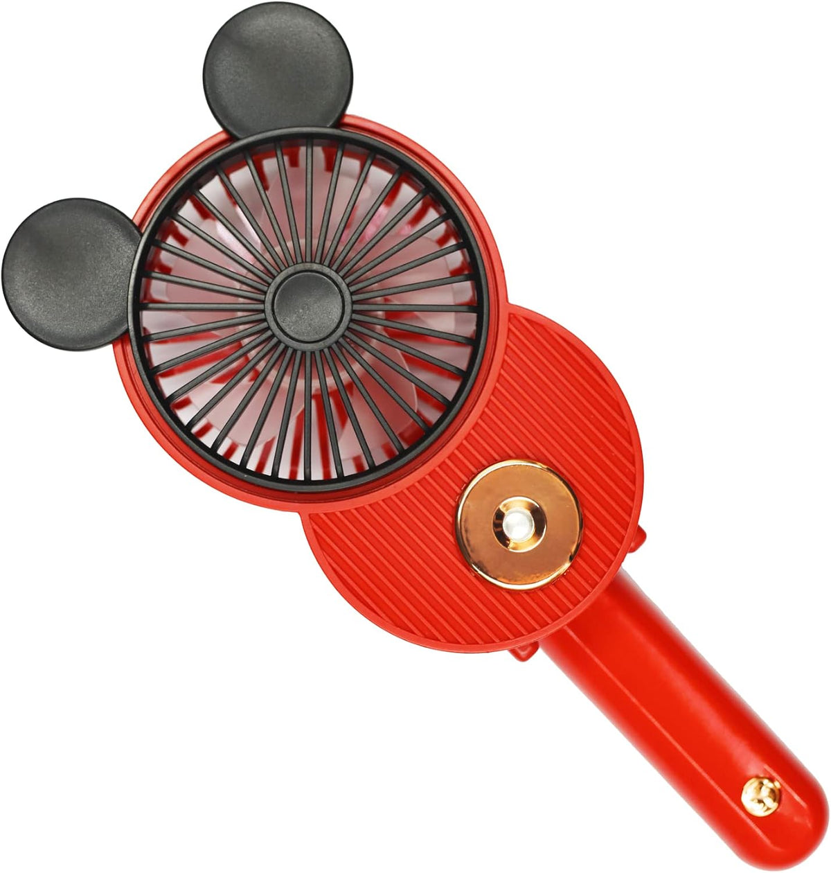 LACOVIA Cute Mouse Misting Personal Fan, Foldable Mini USB Fan(Red)