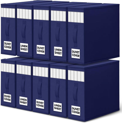 WOWBOX Bed Sheet Organizers and Storage,Closet Organizer Under Bed Storage