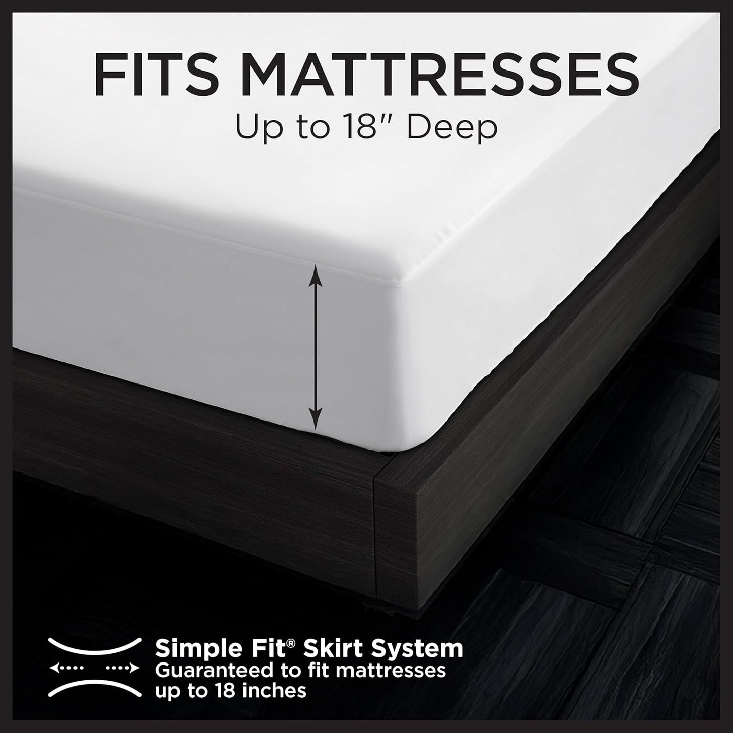 Protect-A-Bed Essential Mattress Protector Full, Dust Mite Resistant, Noiseless and Odor-Resistant Mattress Cover, 100% Waterproof Top, Machine Washable, Fits 11"-18" Mattresses